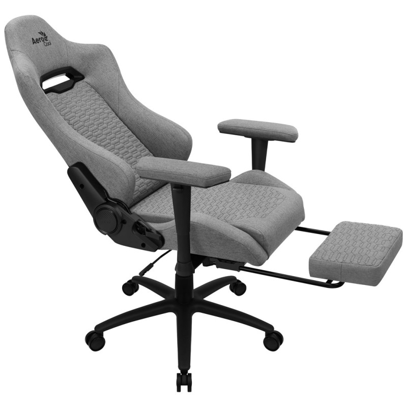 Aerocool ROYALASHGR Premium Ergonomic Gaming Chair Legrest Aeroweave Technology Grey Aerocool ROYALASHGR Premium Ergonomic Gaming Chair Legrest Aeroweave Technology Grey