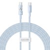 Baseus Gem USB C to USB C fast charging cable 2 m 100 W Blue Baseus Gem USB C to USB C fast charging cable 2 m 100 W Blue