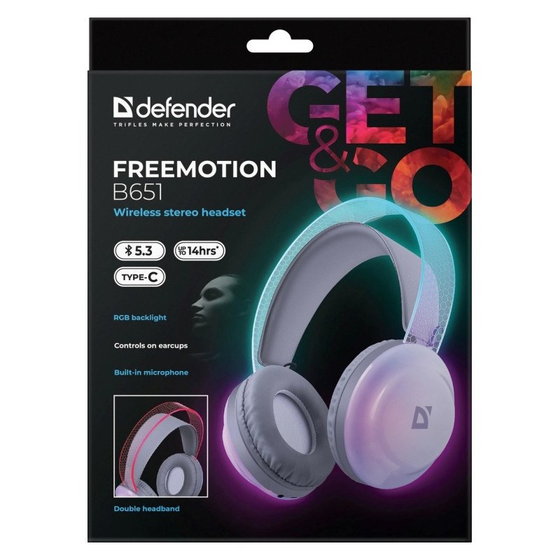 HEADPHONES DEFENDER BLUETOOTH FREEMOTION B651