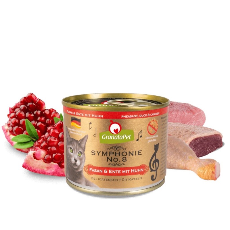 GRANATAPET Symphonie  No.8 Pheasant and duck with chicken - wet cat food - 200g GRANATAPET Symphonie  No.8 Pheasant and duck with chicken - wet cat food - 200g