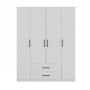 Topeshop ROMANA 160 BIEL KPLB bedroom wardrobe/closet 11 shelves 4 door(s) White