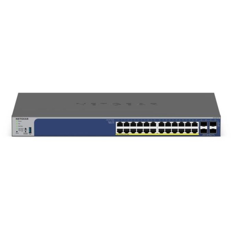 NETGEAR 28-Port PoE Gigabit/10G Stackable Smart Switch (GS728TXP) NETGEAR 28-Port PoE Gigabit/10G Stackable Smart Switch (GS728TXP)