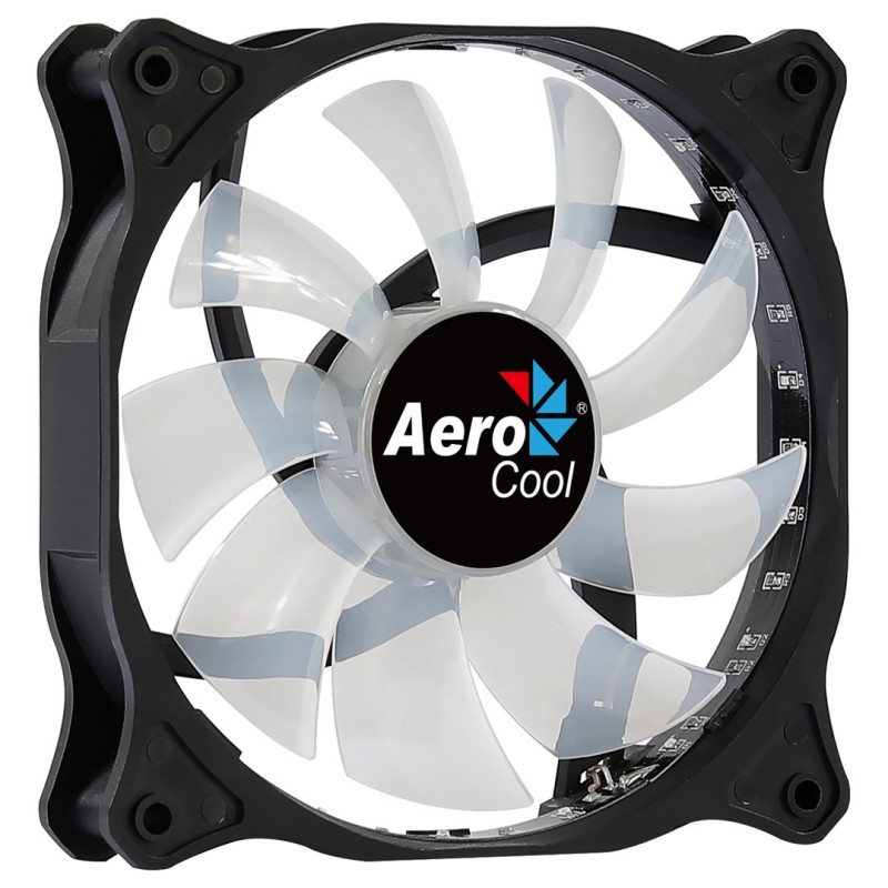 Aerocool COSMO12FRGB PC Fan 12cm LED RGB Molex Connector Silent Black Aerocool COSMO12FRGB PC Fan 12cm LED RGB Molex Connector Silent Black