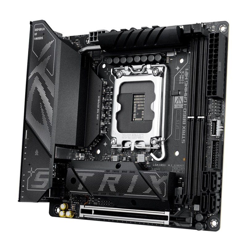 ASUS ROG STRIX B860-I GAMING WIFI Intel B860 LGA 1851 (Socket V1) mini ITX ASUS ROG STRIX B860-I GAMING WIFI Intel B860 LGA 1851 (Socket V1) mini ITX