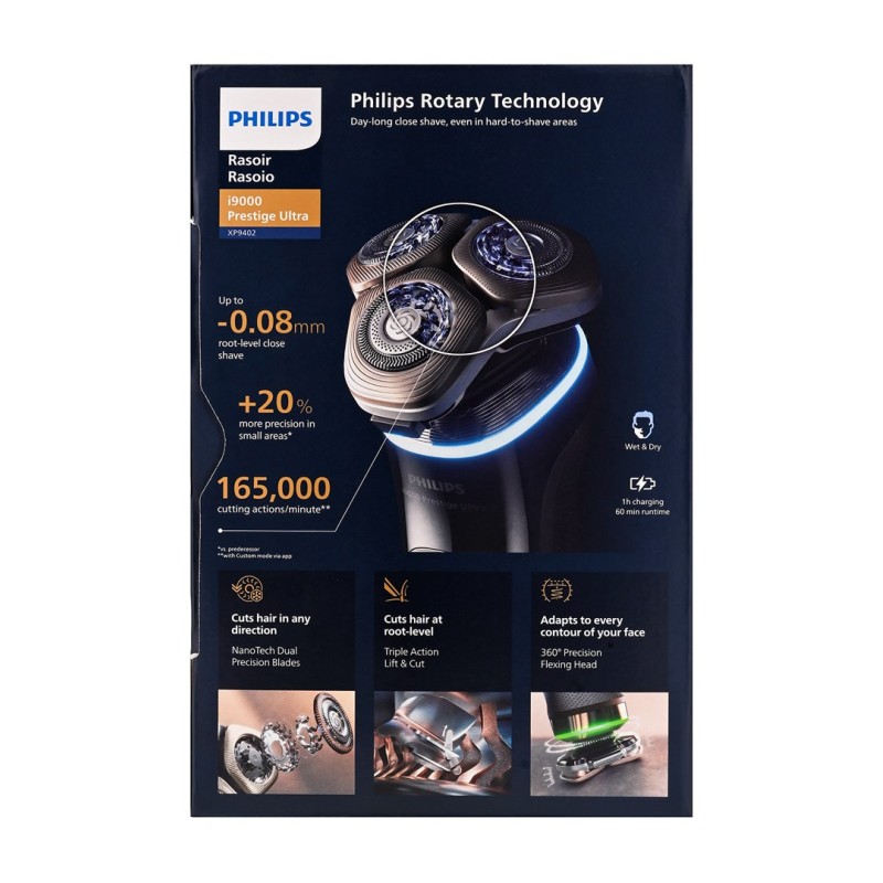 Philips i9000 Prestige Ultra XP9402/31 Wet and Dry Electric Shaver with SkinIQ Pro