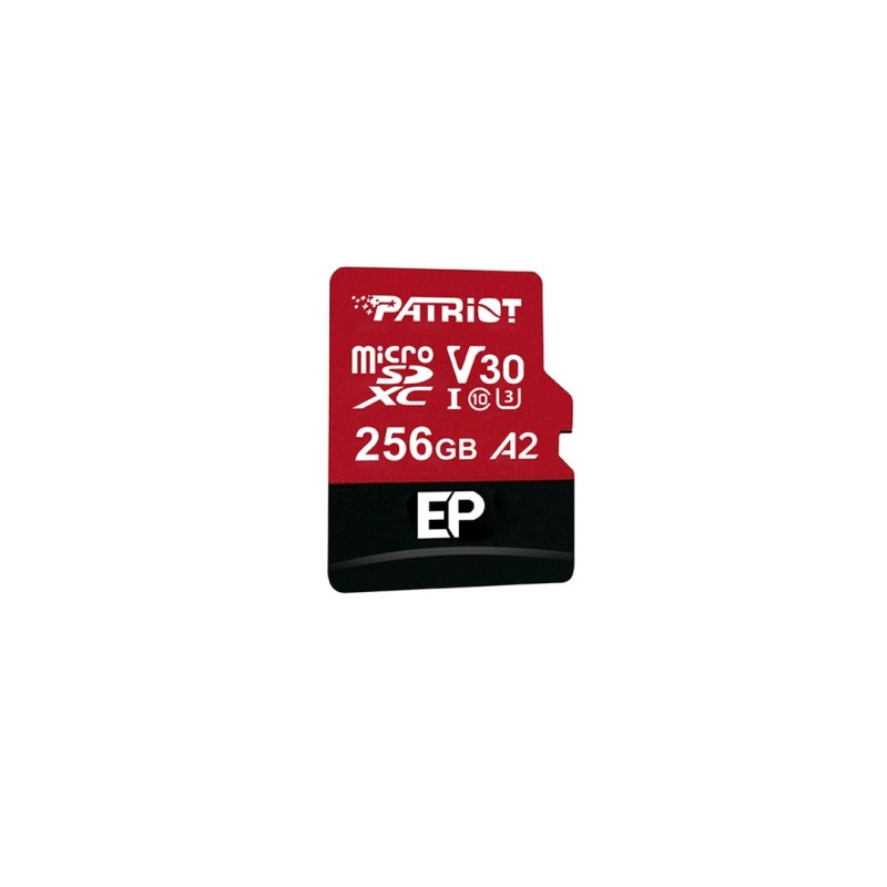 Patriot Memory EP A2 memory card 256 GB MicroSDXC V30 U3 Class 10 (PEF256GEP32MCX) Patriot Memory EP A2 memory card 256 GB MicroSDXC V30 U3 Class 10 (PEF256GEP32MCX)