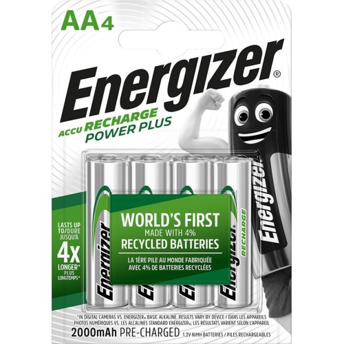 ENERGIZER BATTERY RECHARGEABLE POWER PLUS AA HR6/4 2000mAh ENERGIZER BATTERY RECHARGEABLE POWER PLUS AA HR6/4 2000mAh