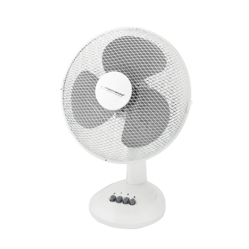 Esperanza EHF003WE, 12'' desk fan, White and Gray Esperanza EHF003WE, 12'' desk fan, White and Gray