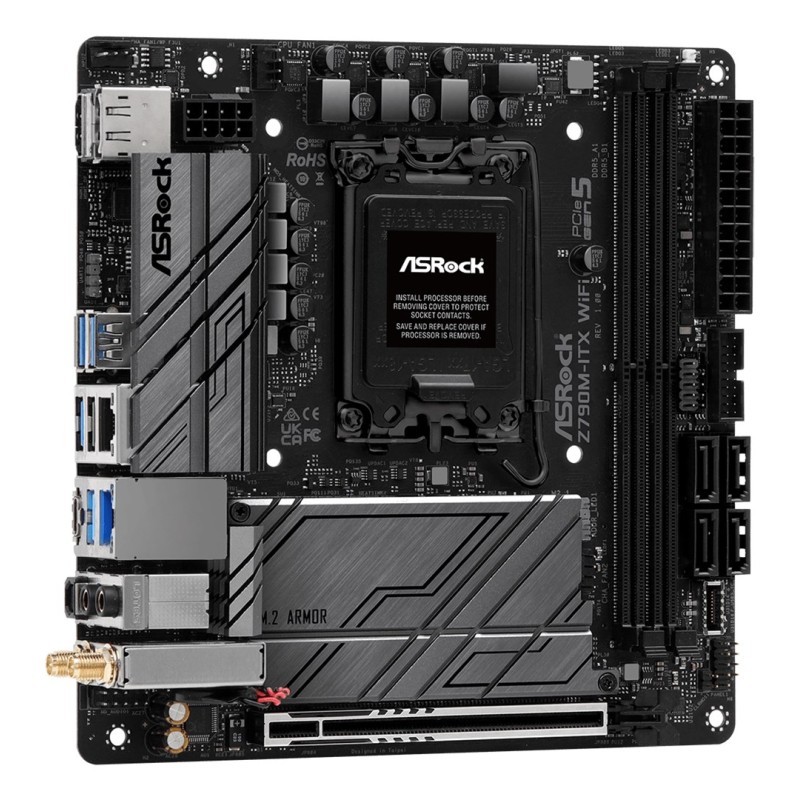 Asrock Z790M-ITX WiFi Intel Z790 LGA 1700 mini ITX Asrock Z790M-ITX WiFi Intel Z790 LGA 1700 mini ITX