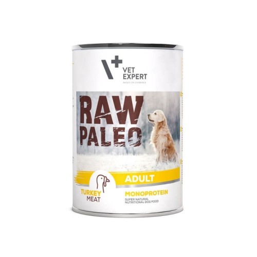 RAW PALEO Adult Monoprotein Turkey - wet dog food - 400 g RAW PALEO Adult Monoprotein Turkey - wet dog food - 400 g