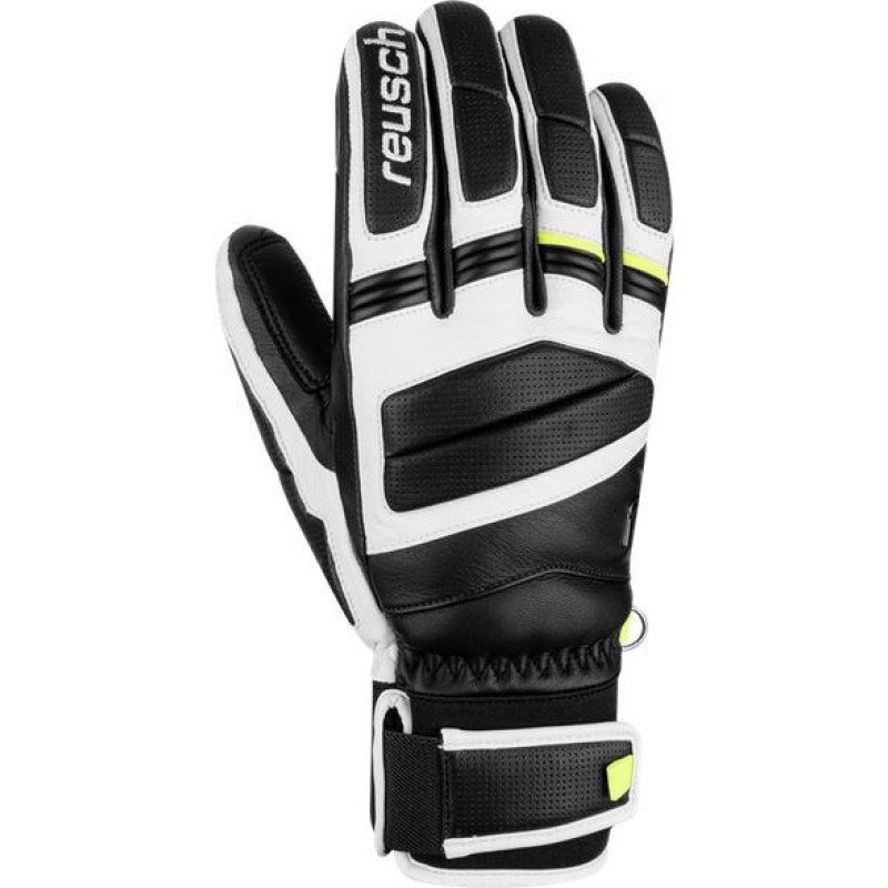 REUSCH MASTER PRO GLOVES SIZE 9 black, white and yellow REUSCH MASTER PRO GLOVES SIZE 9 black, white and yellow