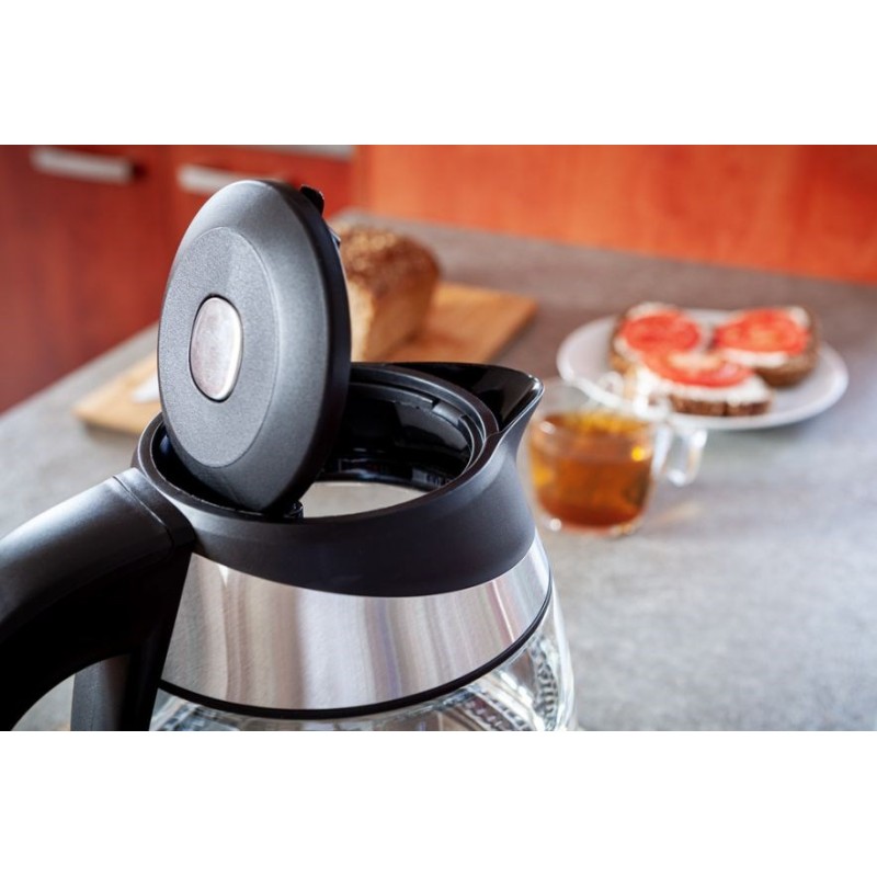 C520 ELDOM, LUX glass kettle, capacity 1.7 l, water temperature control panel, 2200 W C520 ELDOM, LUX glass kettle, capacity 1.7 l, water temperature control panel, 2200 W