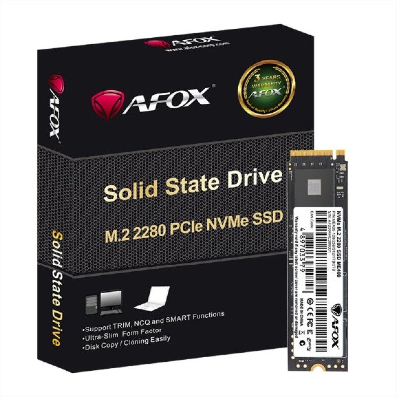 AFOX ME400 1.02 TB M.2 PCI Express 4.0 NVMe 3D NAND AFOX ME400 1.02 TB M.2 PCI Express 4.0 NVMe 3D NAND