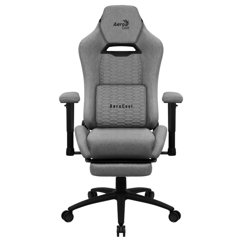Aerocool ROYALASHGR Premium Ergonomic Gaming Chair Legrest Aeroweave Technology Grey Aerocool ROYALASHGR Premium Ergonomic Gaming Chair Legrest Aeroweave Technology Grey