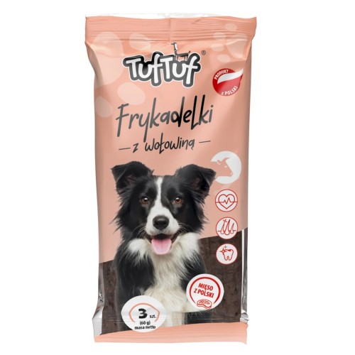 TUF TUF Meaty sticks with beef - dog treat - 70g
