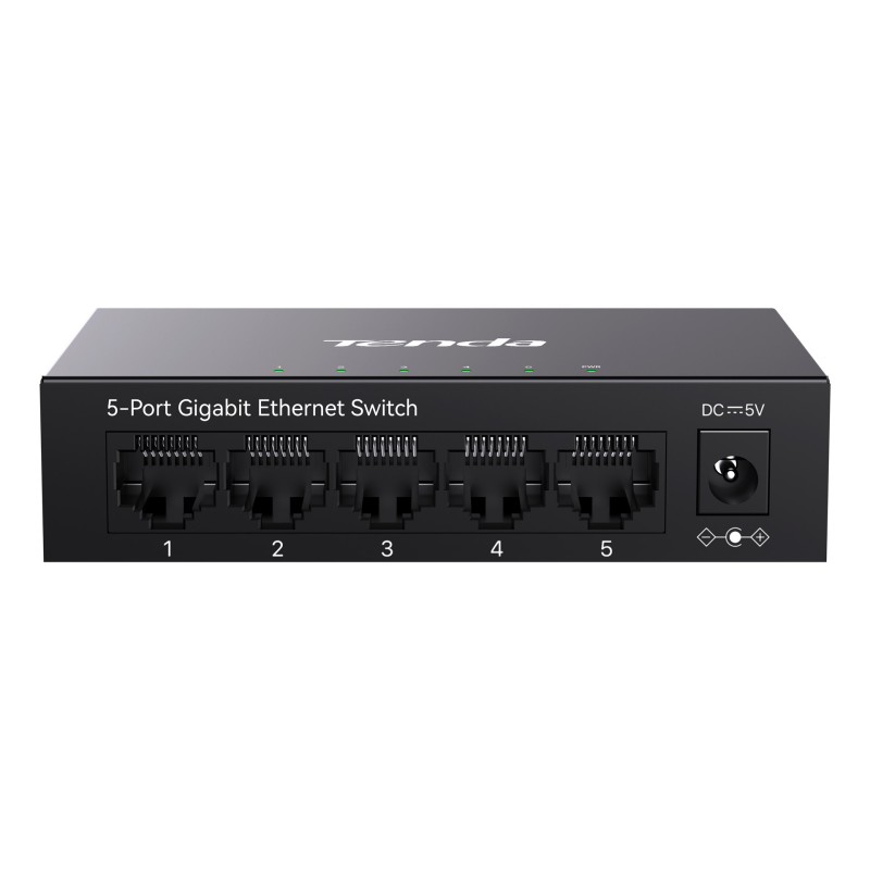 Tenda TEG1005M network switch Unmanaged L2 Gigabit Ethernet (10/100/1000) Black Tenda TEG1005M network switch Unmanaged L2 Gigabit Ethernet (10/100/1000) Black