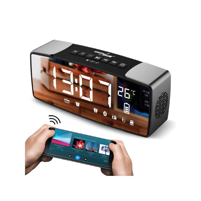 Greenblue 62917 Clock Digital Black, Grey Greenblue 62917 Clock Digital Black, Grey