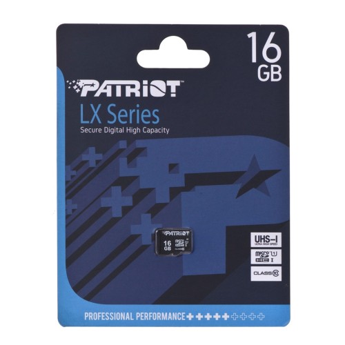 Patriot Memory PSF16GMDC10 memory card 16 GB MicroSDHC UHS-I Class 10 Patriot Memory PSF16GMDC10 memory card 16 GB MicroSDHC UHS-I Class 10