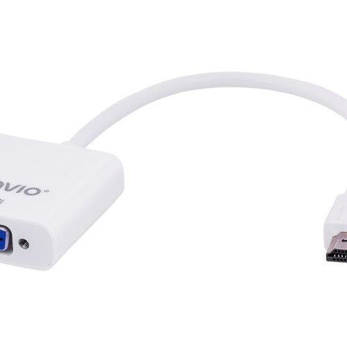 Savio CL-27B video cable adapter 0.1 m HDMI Type A (Standard) VGA (D-Sub) White Savio CL-27B video cable adapter 0.1 m HDMI Type A (Standard) VGA (D-Sub) White