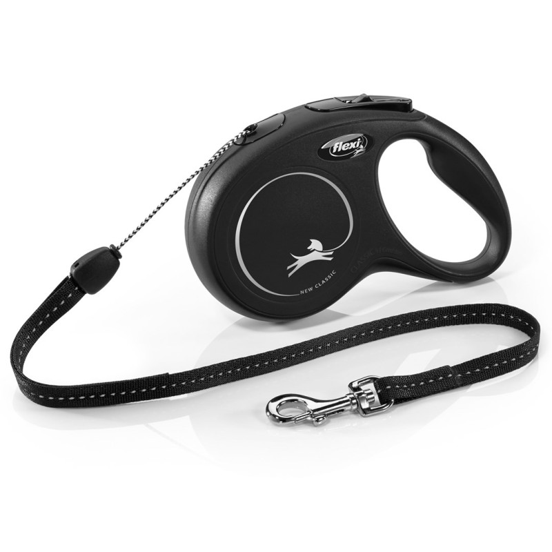 Flexi New CLASSIC 8 m Black Dog Retractable lead