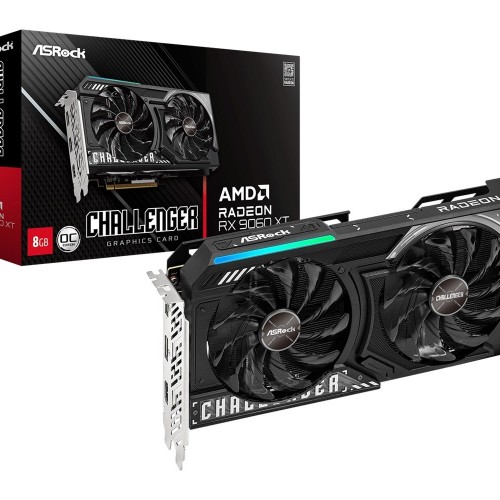 Graphics card. Asrock RX9060XT Challenger 8GB OC Graphics card. Asrock RX9060XT Challenger 8GB OC