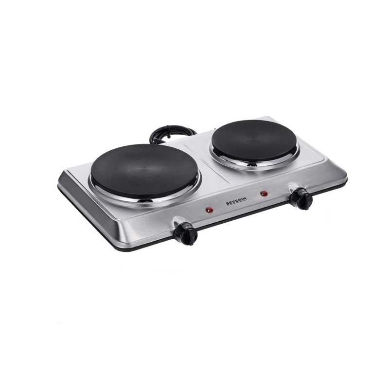 Severin DK 1014 hob Stainless steel Countertop 45.5 cm Sealed plate 2 zone(s) Severin DK 1014 hob Stainless steel Countertop 45.5 cm Sealed plate 2 zone(s)
