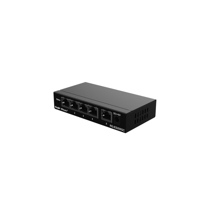 Ruijie Networks RG-ES205GC network switch Managed L2 Gigabit Ethernet (10/100/1000) Black Ruijie Networks RG-ES205GC network switch Managed L2 Gigabit Ethernet (10/100/1000) Black
