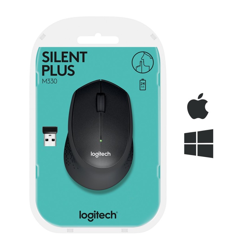 MOUSE LOGITECH M330 SILENT PLUS BLACK MOUSE LOGITECH M330 SILENT PLUS BLACK