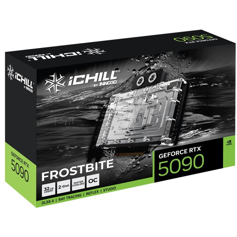 Inno3D iChill GeForce RTX 5090 FROSTBITE NVIDIA 32 GB GDDR7 Inno3D iChill GeForce RTX 5090 FROSTBITE NVIDIA 32 GB GDDR7