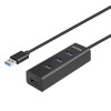 UNITEK Y-3089V01 interface hub USB 3.2 Gen 1 (3.1 Gen 1) Type-A 5000 Mbit/s Black UNITEK Y-3089V01 interface hub USB 3.2 Gen 1 (3.1 Gen 1) Type-A 5000 Mbit/s Black
