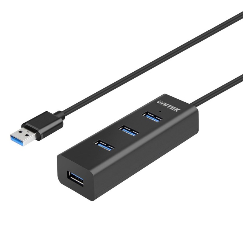 UNITEK Y-3089V01 interface hub USB 3.2 Gen 1 (3.1 Gen 1) Type-A 5000 Mbit/s Black UNITEK Y-3089V01 interface hub USB 3.2 Gen 1 (3.1 Gen 1) Type-A 5000 Mbit/s Black