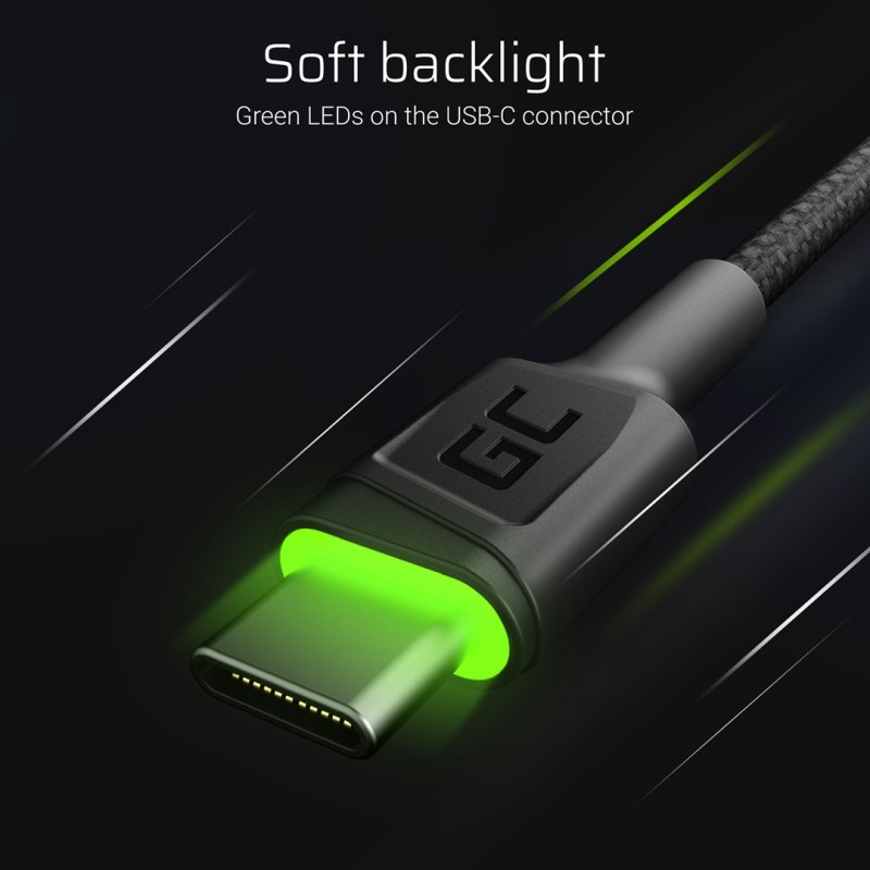 Green Cell KABGC13 USB cable USB 2.0 2 m USB A USB C Black Green Cell KABGC13 USB cable USB 2.0 2 m USB A USB C Black