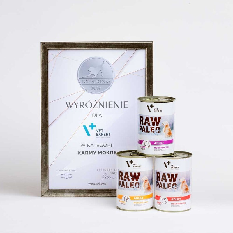 RAW PALEO Adult Monoprotein Turkey - wet dog food - 800 g RAW PALEO Adult Monoprotein Turkey - wet dog food - 800 g