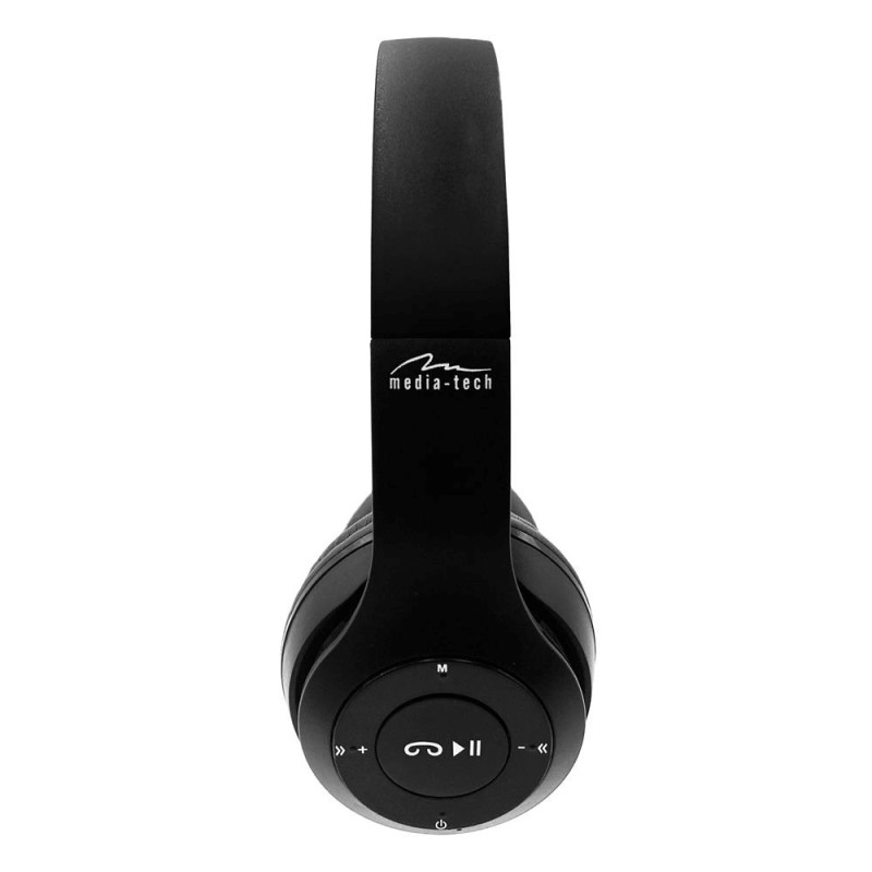 MEDIA-TECH EPSILION BT MT3591 Wireless headphones Bluetooth 4.2 Microphone Radio FM Black MEDIA-TECH EPSILION BT MT3591 Wireless headphones Bluetooth 4.2 Microphone Radio FM Black