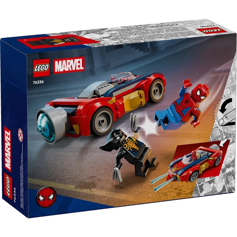 LEGO MARVEL 76336 Spider-Man Car vs. Venomized Wolverine
