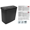 Esperanza EN101 paper shredder Strip shredding 22 cm Black Esperanza EN101 paper shredder Strip shredding 22 cm Black