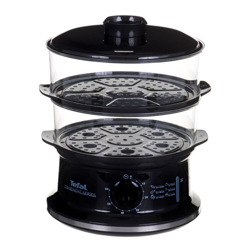 Tefal VC140135 steam cooker 2 basket(s) Black Freestanding 900 W Tefal VC140135 steam cooker 2 basket(s) Black Freestanding 900 W
