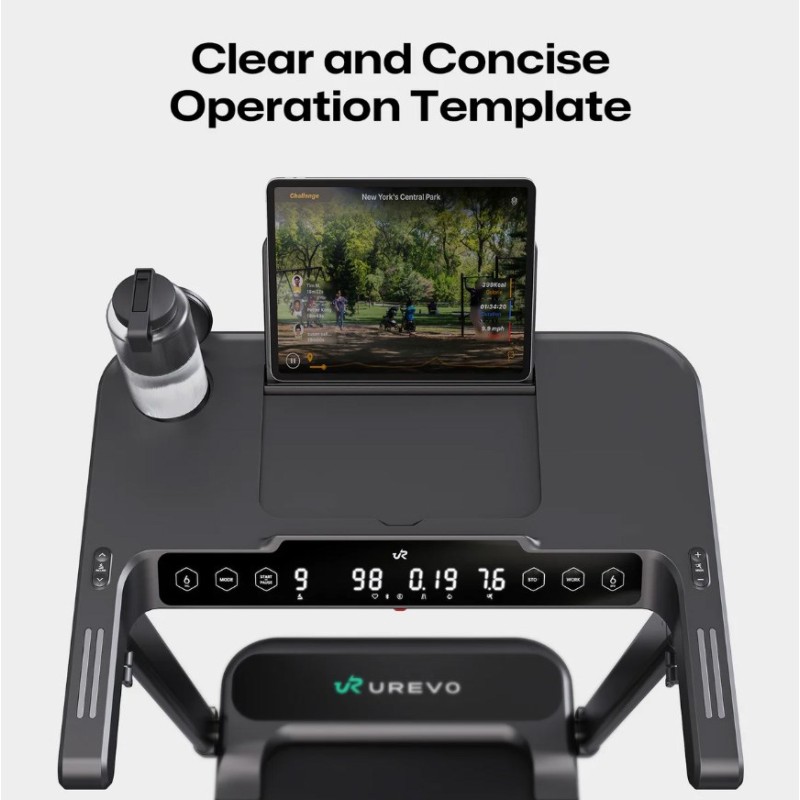 Treadmill with built-in work and exercise desk UREVO Foldi 3S