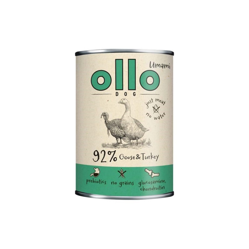 OLLO Umami Goose and turkey - wet dog food - 850g