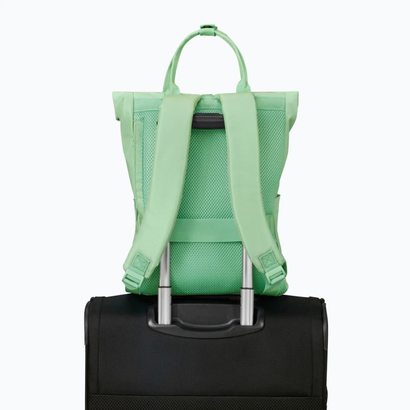 American Tourister Urban Groove Pastels Roll Top Backpack Pastel Green American Tourister Urban Groove Pastels Roll Top Backpack Pastel Green