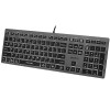 A4Tech FSTYLER FX60H (White Backlit) keyboard USB QWERTY Black, Grey A4Tech FSTYLER FX60H (White Backlit) keyboard USB QWERTY Black, Grey