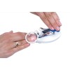 Nail clippers with magnifying glass