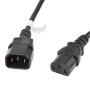 Lanberg CA-C13E-11CC-0030-BK power cable Black 3 m C13 coupler C14 coupler