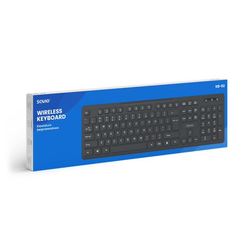 Savio KB-02 keyboard Home/Office USB QWERTY Black Savio KB-02 keyboard Home/Office USB QWERTY Black