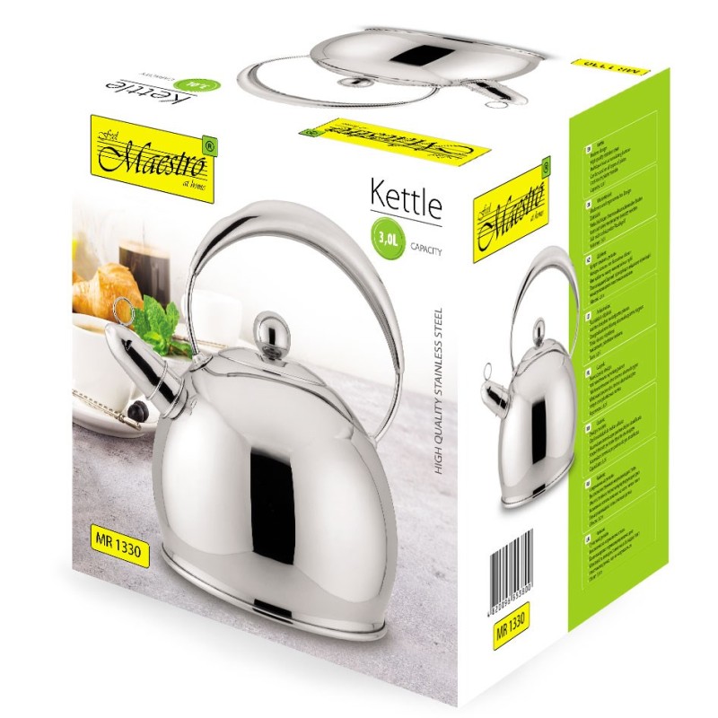 Non-electric kettle Maestro MR-1330 Silver 3.0 L Non-electric kettle Maestro MR-1330 Silver 3.0 L