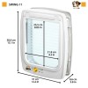 FERPLAST Swing 11 grey - dog and cat door - 31 x 9.6 x 38.4 cm FERPLAST Swing 11 grey - dog and cat door - 31 x 9.6 x 38.4 cm
