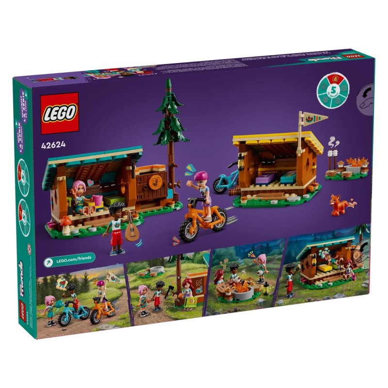 Blocks LEGO FRIENDS 42624 Adventure Camp Cozy Cabins Blocks LEGO FRIENDS 42624 Adventure Camp Cozy Cabins