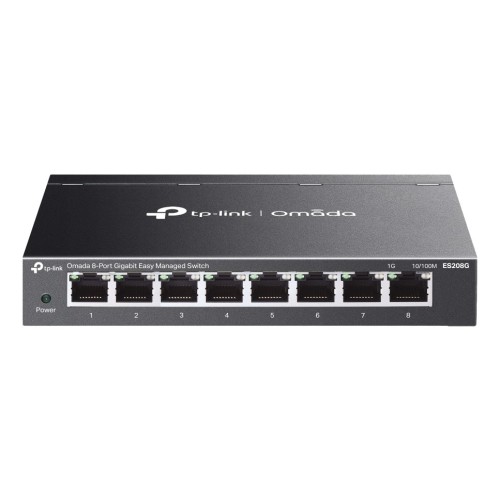 TP-Link Omada ES208G network switch Managed L2 Gigabit Ethernet (10/100/1000) Black TP-Link Omada ES208G network switch Managed L2 Gigabit Ethernet (10/100/1000) Black