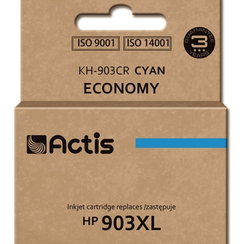 Actis KH-903CR ink (replacement for HP 903XL T6M03AE; Standard; 12 ml; cyan) - New Chip