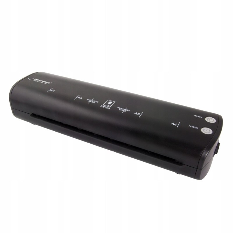 Esperanza A4 Hot / cold laminator 250 mm/min Black Esperanza A4 Hot / cold laminator 250 mm/min Black